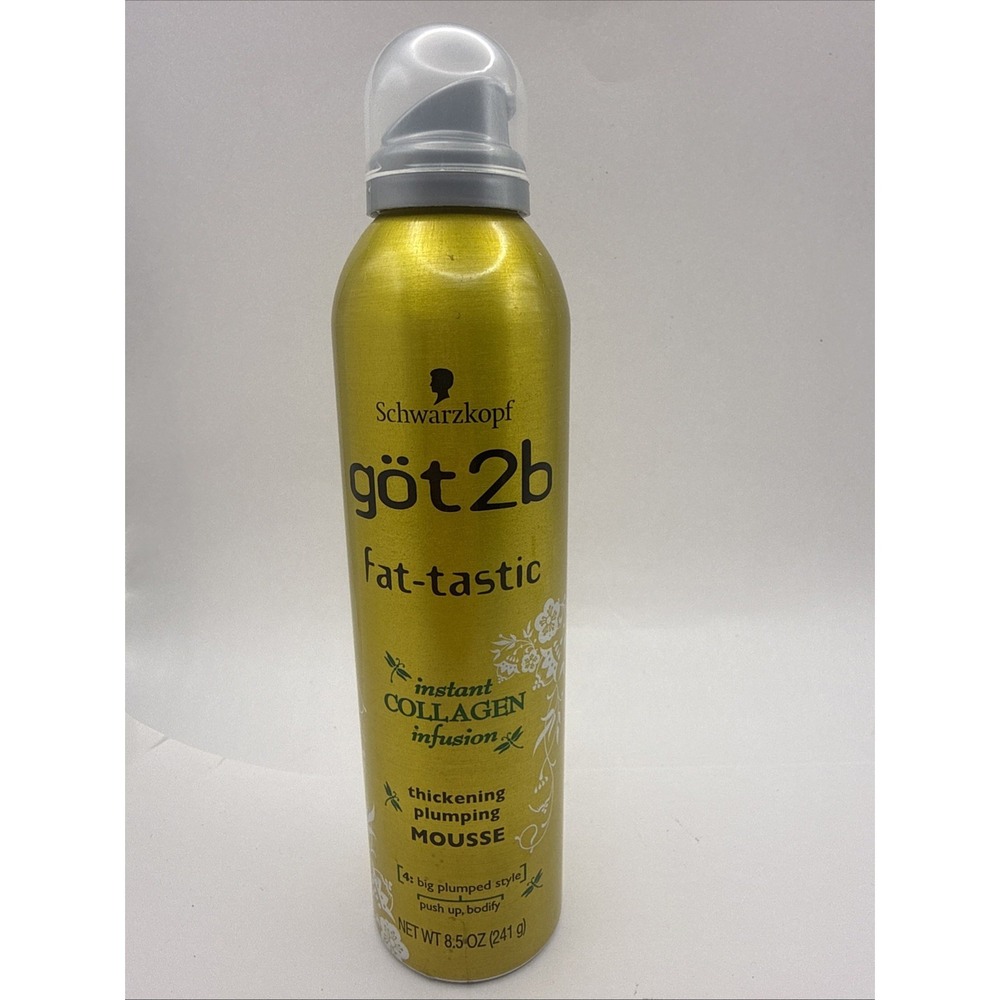 Got2b Fat-tastic Thickening Plumping Hair Mousse Schwarzkopf 8.5oz 4 Big Plumped